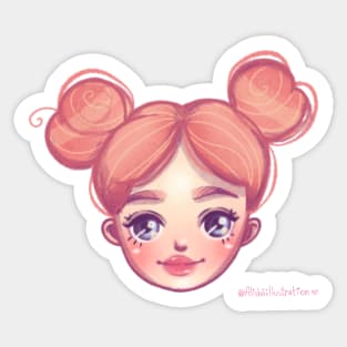 Girl Sticker